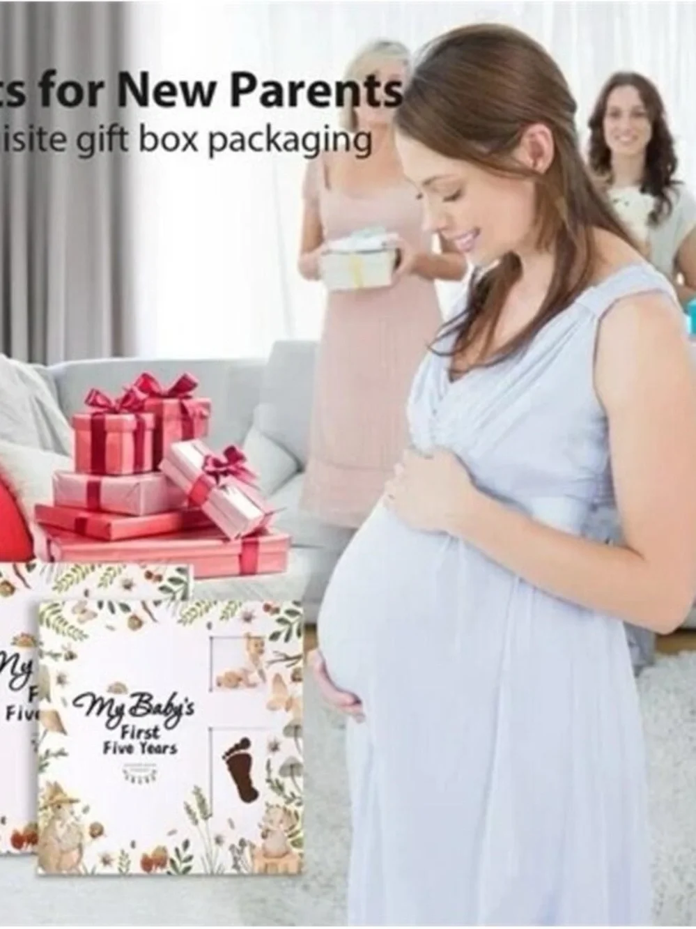 FACTORY SEALED My Baby's First Five Years Memory Book - Floral Neutral Nursery